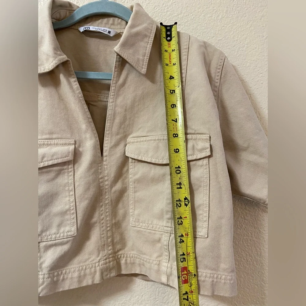 Zara Beige Crop Top size:XL - Picture 10 of 16
